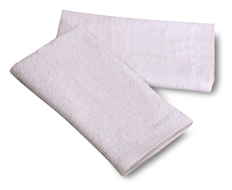 GOLD TEXTILES 36 PC New Cotton Blend White Restaurant Bar Mops Kitchen Towels 28oz (3 Dozen) (36, White) - Image 2